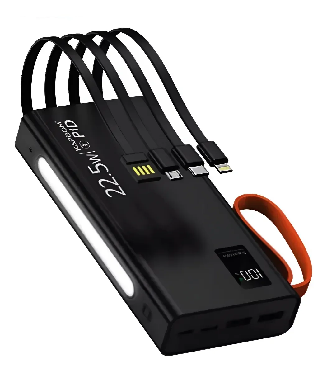 Power Bank Ka-925 20000mah 22.5w 2 Usb 1 Usb-c E Lanterna