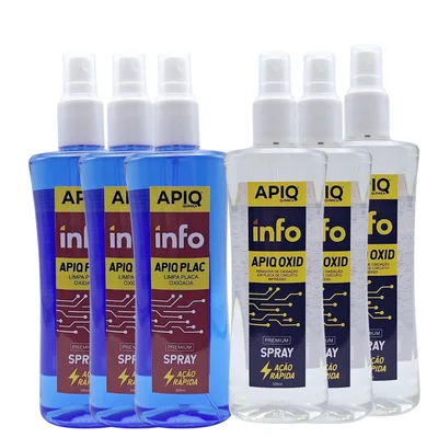 Kit  Solução Para Limpeza De Placa Oxidada Leve E Pesada Com 6 Unidades