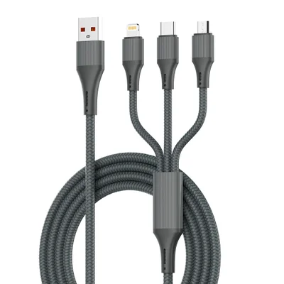 Cabo Usb Ldnio 3 Em 1 100w Usb C Microusb Lightning 1.2m