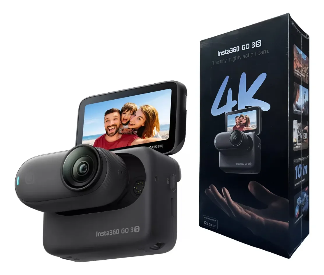 Insta360 Go 3s Standard Edition Midnight Black 128 Gb Cor Preto