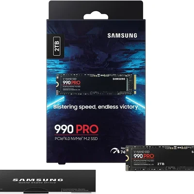 Samsung 990 PRO ヒートシンクモデル　2TB M.2 SSD SSD-Samsung-990-Pro-2TB-Nvme-M