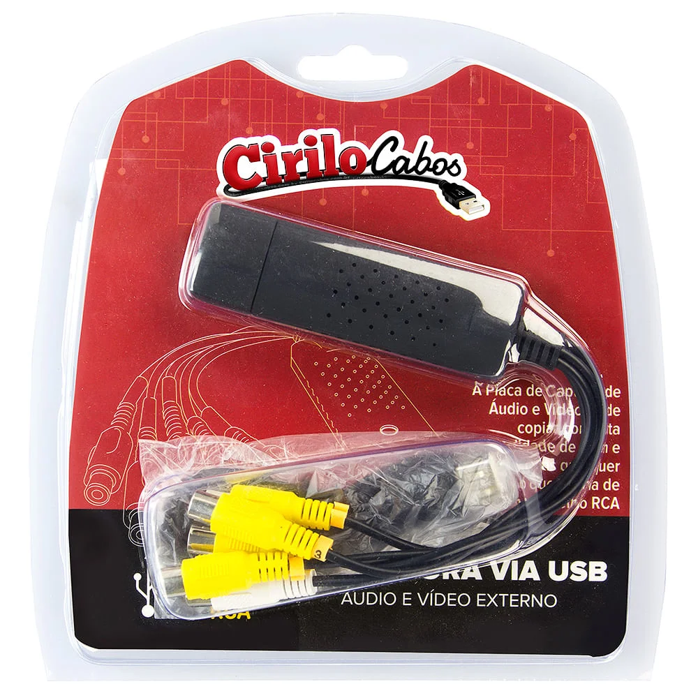 Imagem 2 de 3 do produto Placa De Captura De Vídeo Hd Via Usb - Cirilo Cabos