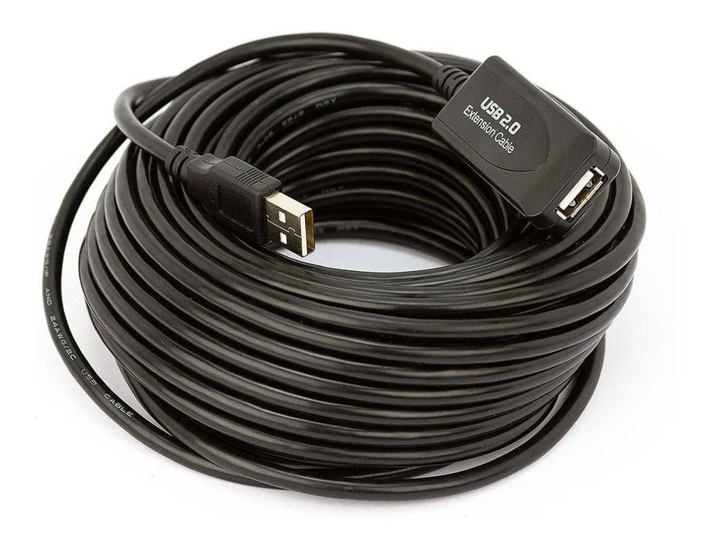 Imagem 5 de 5 do produto Cabo Extensor Amplificado Usb 2.0 10 Metros 10 Mt