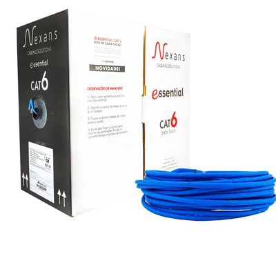 Cabo De Rede Nexans Cat.6 Azul 40 Mt Azul 40 Mt
