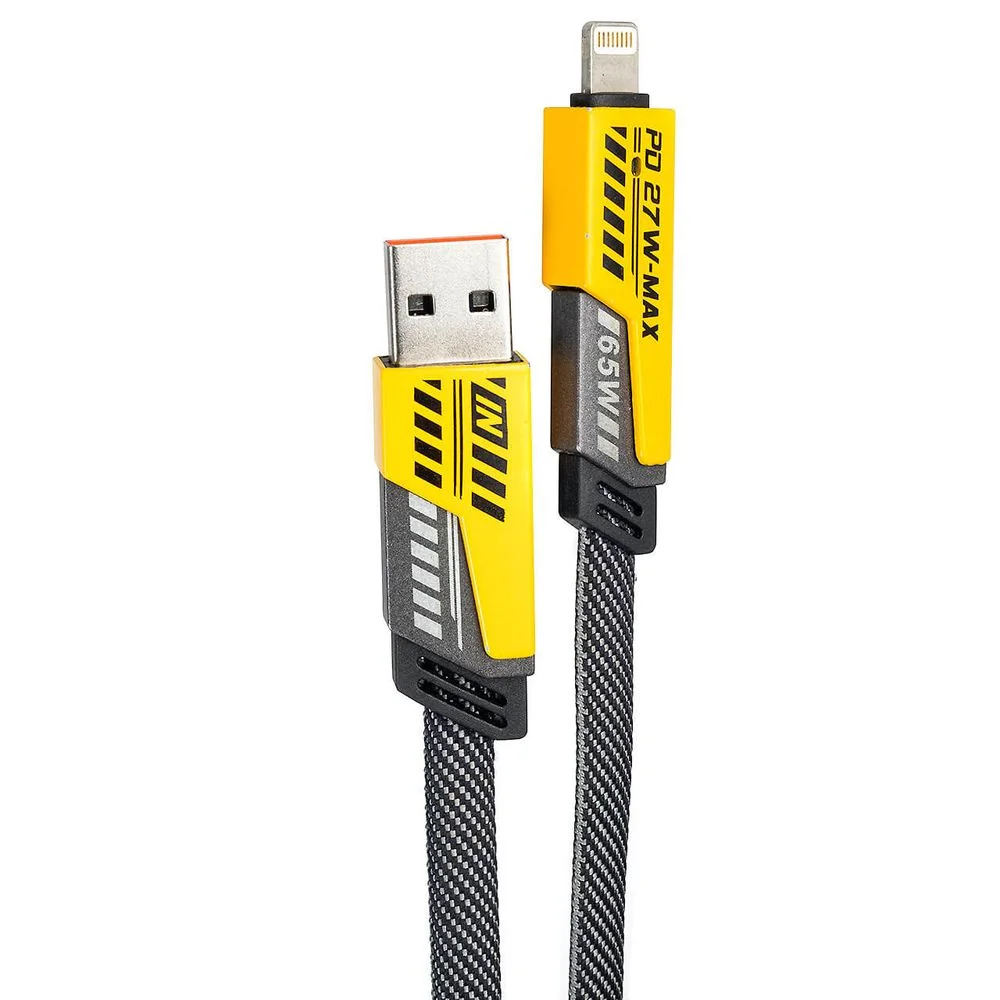 Imagem 3 de 5 do produto Cabo Turbo 4 Em 1 - Usb, Usb-c E Lightning Iphone Para Dados E Carregamento 65w - 1 Metro