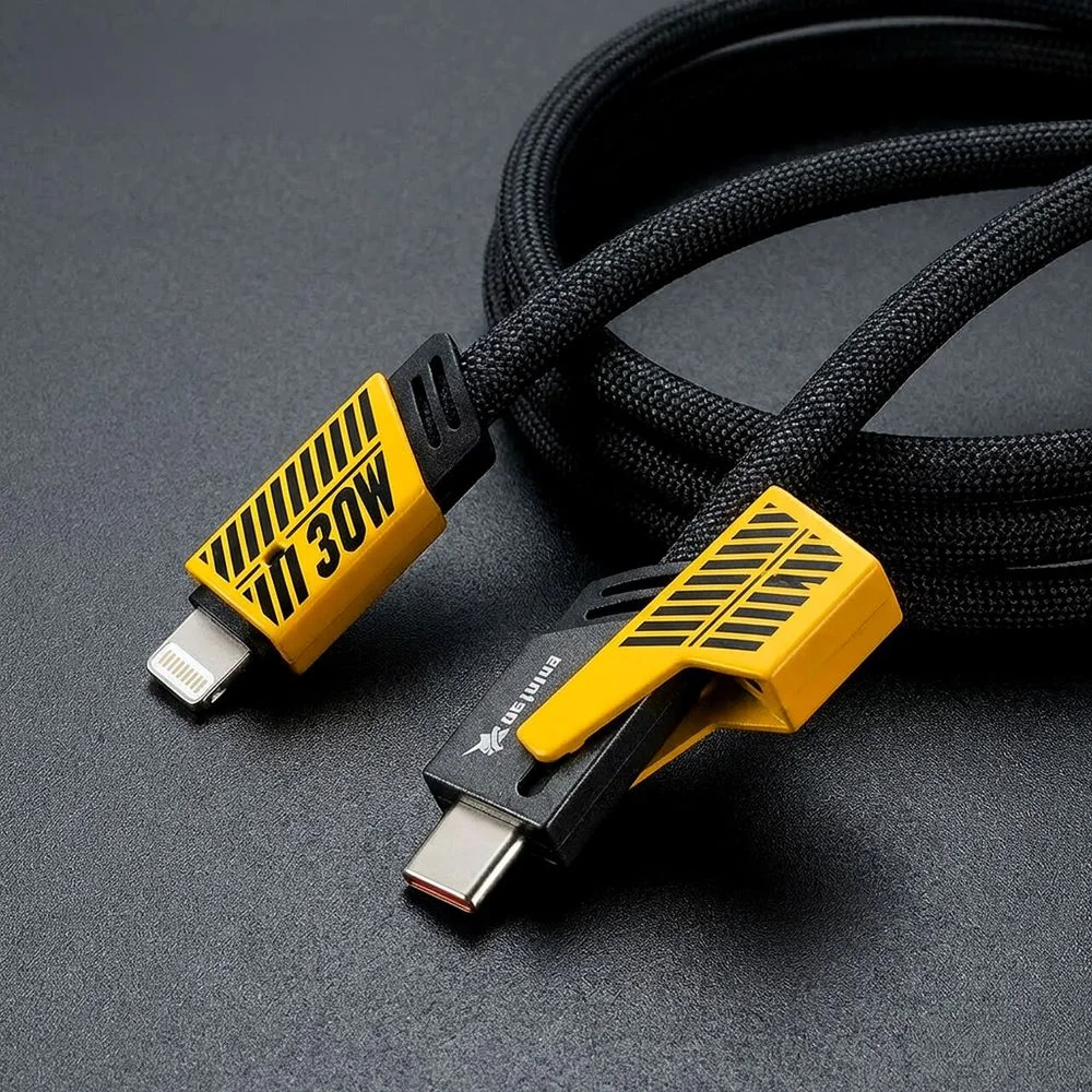 Imagem 5 de 5 do produto Cabo Turbo 4 Em 1 - Usb, Usb-c E Lightning Iphone Para Dados E Carregamento 65w - 1 Metro