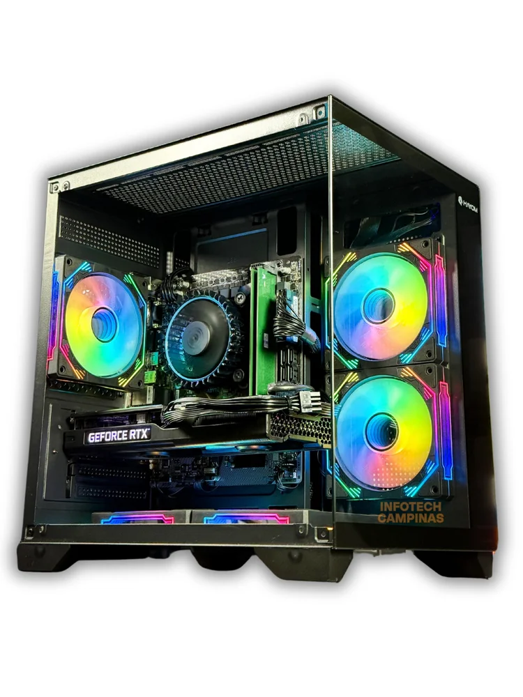 PC Gamer Aquario Preto | Intel i5 12400 | RTX 3050 6gb | 16gb Ram | SSD Nvme 500gb | WINDOWS 11 Pro