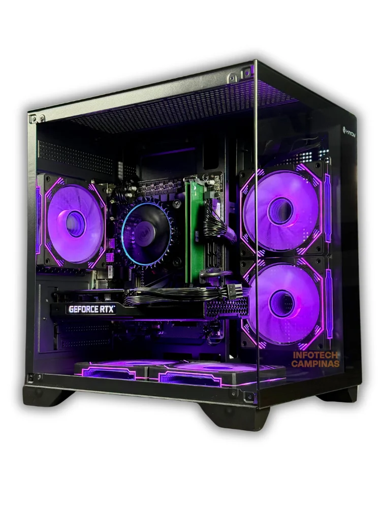 PC Gamer Aquario Preto | Intel i5 12400 | RTX 3050 6gb | 16gb Ram | SSD Nvme 500gb | WINDOWS 11 Pro - view 4