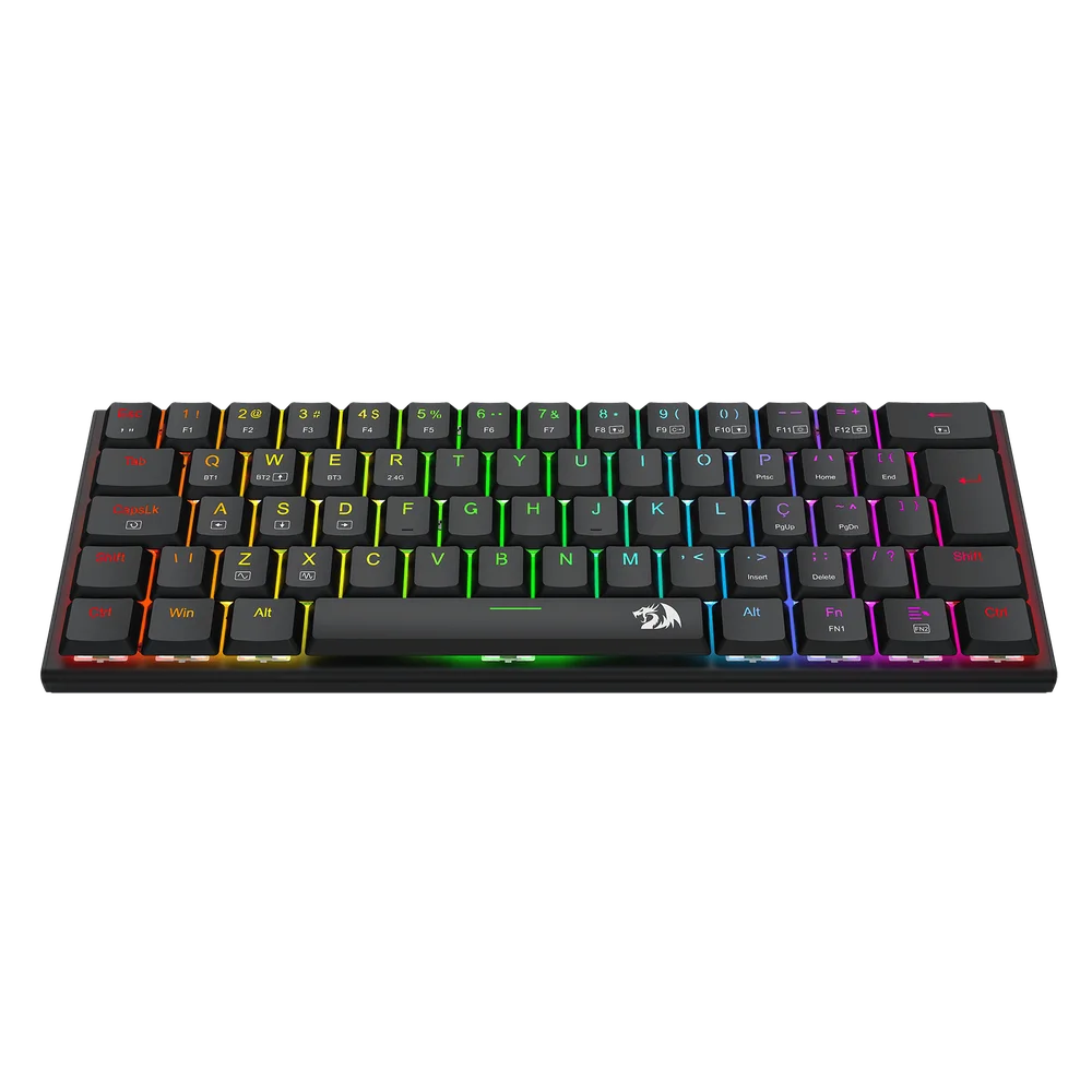 Imagem 2 de 5 do produto Teclado Mecânico Gamer Redragon Anivia Pro RGB Preto 60% Switch Azul Low Profile K614RGB-pro