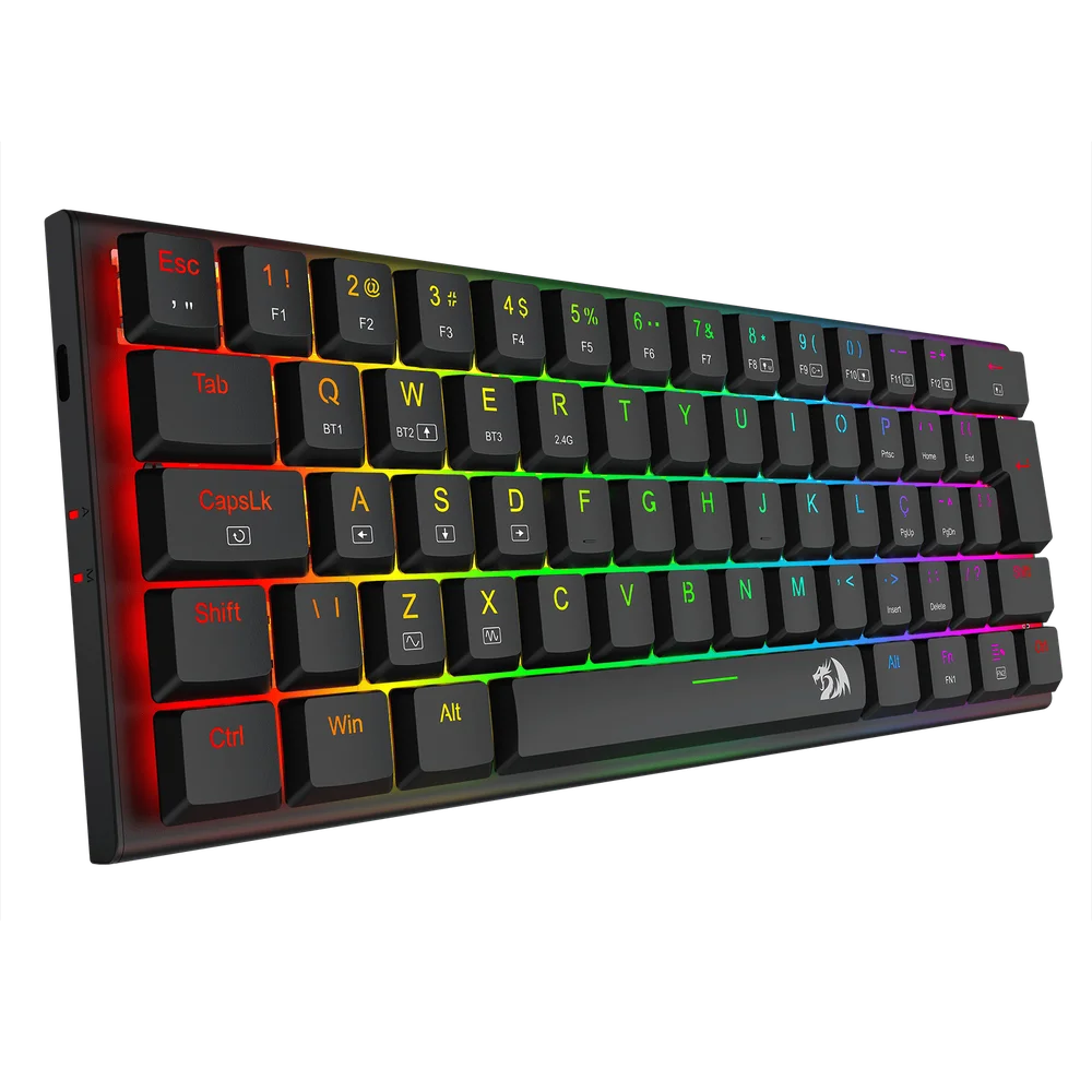 Imagem 4 de 5 do produto Teclado Mecânico Gamer Redragon Anivia Pro RGB Preto 60% Switch Azul Low Profile K614RGB-pro