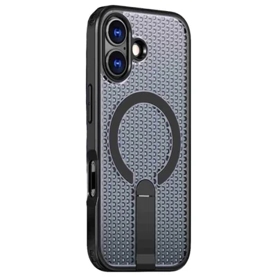 Capa Protetora Magnética para o iPhone 17 - Compatível com Magsafe, Anti-Aquecimento, Suporte Integrado e Carregamento por Aproximação | Cor: Preto