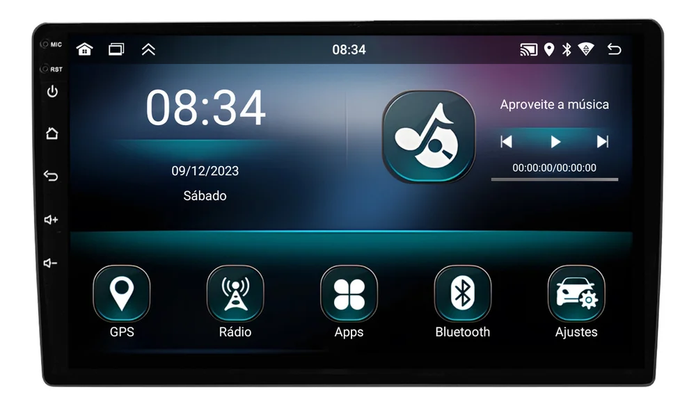 Imagem 2 de 2 do produto Central Multimídia Adak Play G2 9232 Preto Usb/bluetooth
