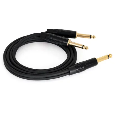 Cabo Adaptador Profissional P10 Mono Para 2 P10 Mono 8 Metros Mono 8 Mt 13