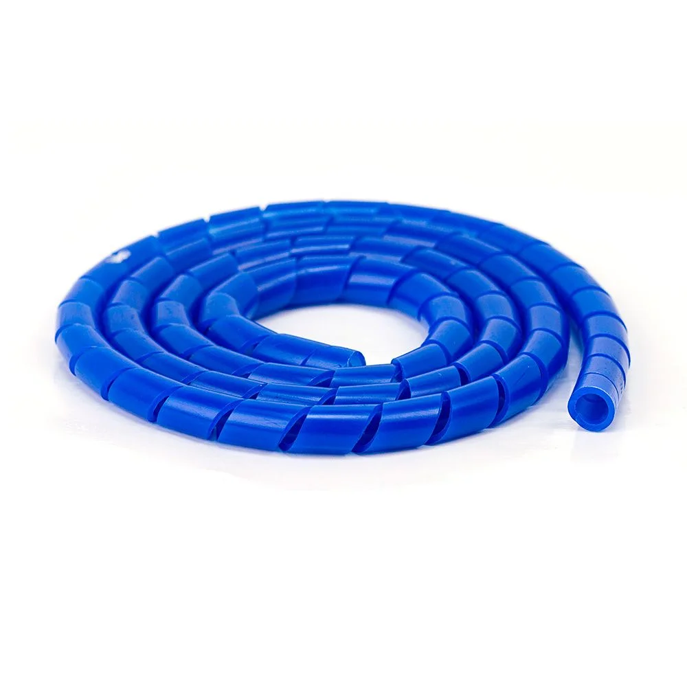 Imagem 2 de 2 do produto Organizador De Fios E Cabos Espiral 1/4 Azul 1 Metro 1 Mt