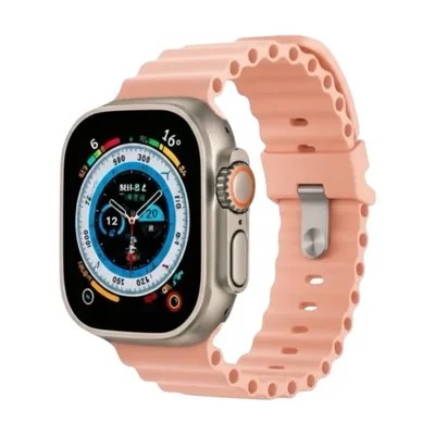 Relógios Smartwatch Inteligente A'gold Rl-17 C/4 Pulseiras Caixa Prateado Pulseira 4 Bisel
