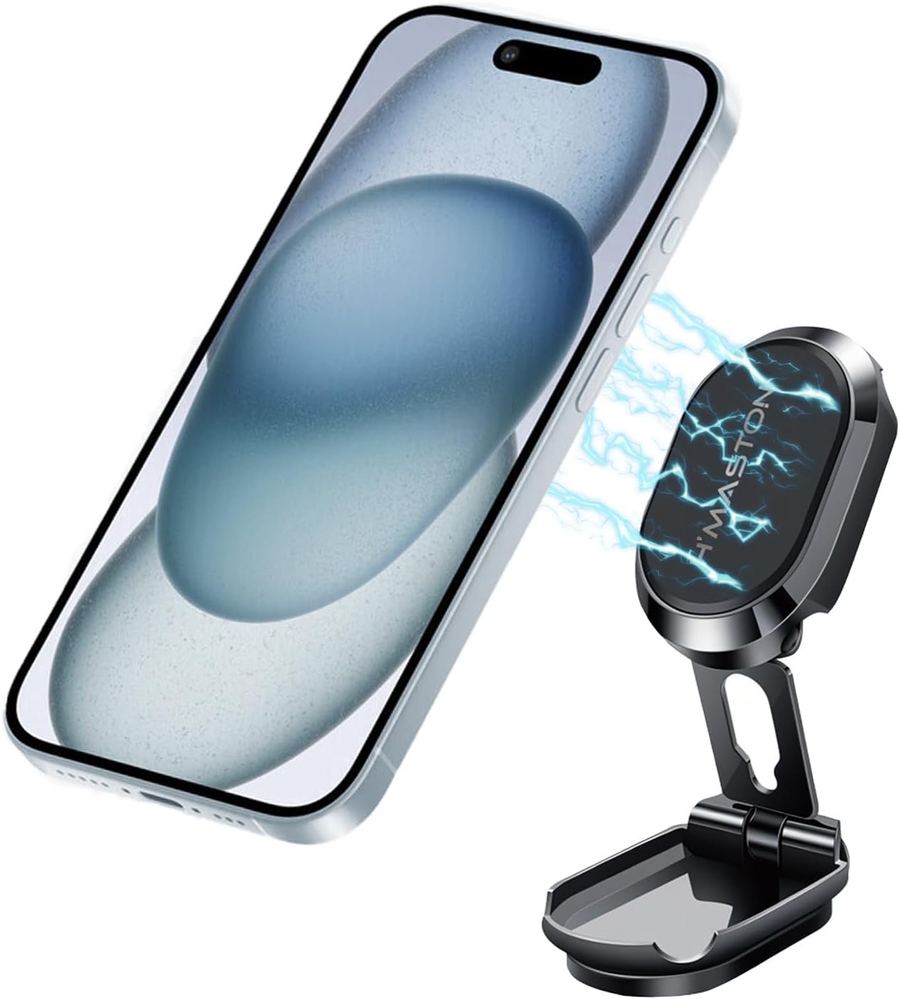 Suporte Magnético H'maston Para Celular Carro Gps Automotivo Universal Rotação De 360° Estabilizador
