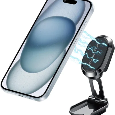 Suporte Magnético H'maston Para Celular Carro Gps Automotivo Universal Rotação De 360° Estabilizador