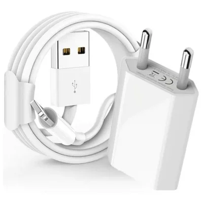 Carregador Compacto Para Iphone 6 6s 7 8 X Xr 11 C/ Cabo 10w