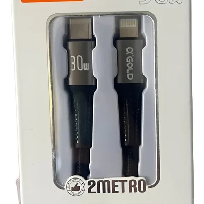 Cabo De Dados Agold Cb68 Para Iphone Lightning Preto