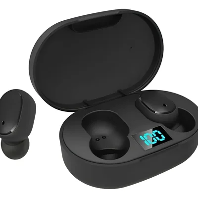 Fone De Ouvido Bluetooth 5.3 Tws Sem Fio Wireless Com Visor Graves Potente Compatível Com Ios E Android
