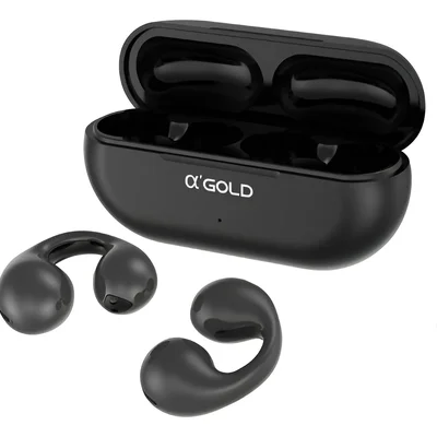 Fone De Ouvido Bluetooth A'gold Fn-bt33 Esportivo Earcuffs Cor Preto
