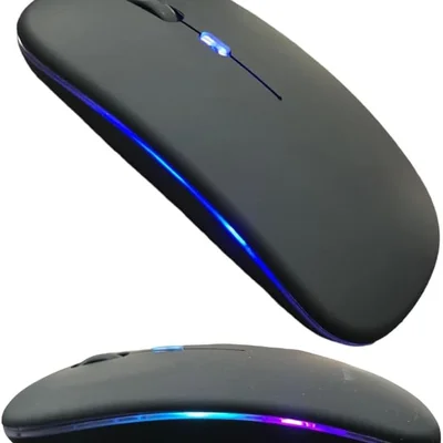 Mouse Sem Fio Recarregavel 2.4g Wireless Usb Para Notebook Desktop Tv (preto)