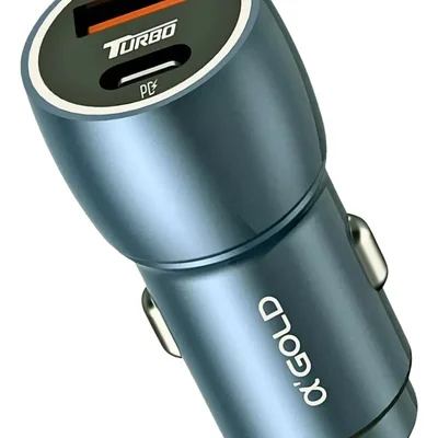 Carregador Veicular Turbo 60w Usb-c E Usb-a 2 Entradas