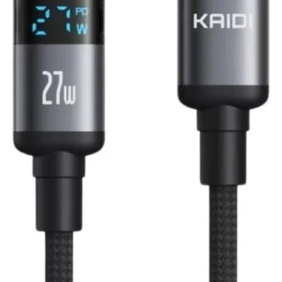 Cabo Turbo Tipo-c Com Visor Iphone/android 27w