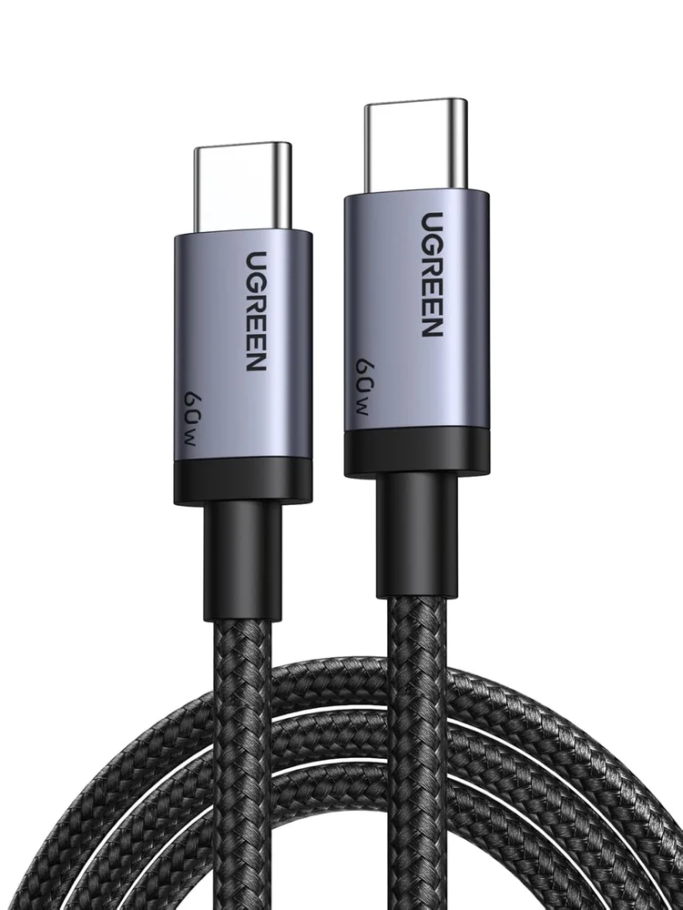Imagem 5 de 5 do produto Ugreen Cabo Usb C 20v/3a 60w Pd 3.0 ( 1 Metro, Nylon ) Carregamento Rápido Compatível Iphone 17 Pro Max Air 16 15 Ipad Galaxy S25 Plus Ultra S24 Etc.