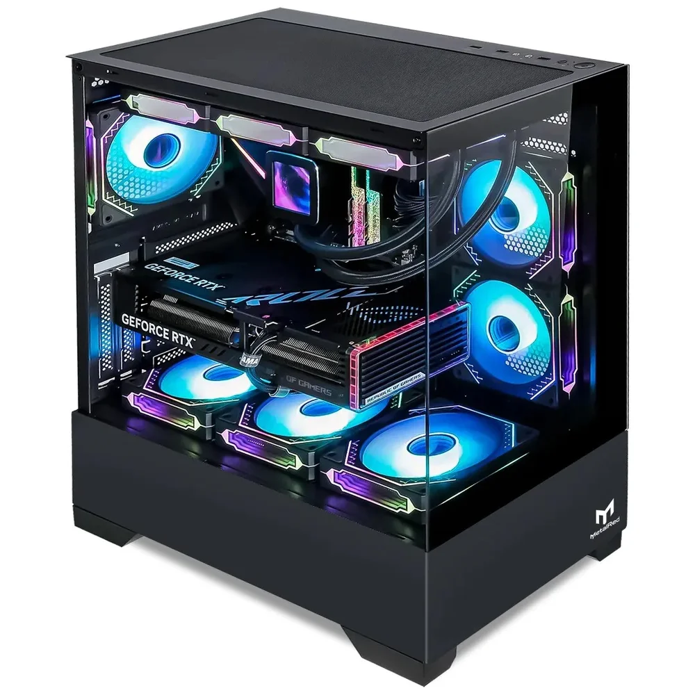 Imagem 3 de 5 do produto Gabinete Micro Atx Gamer Stellar Pro Metalred M9 Sem Fans - Preto