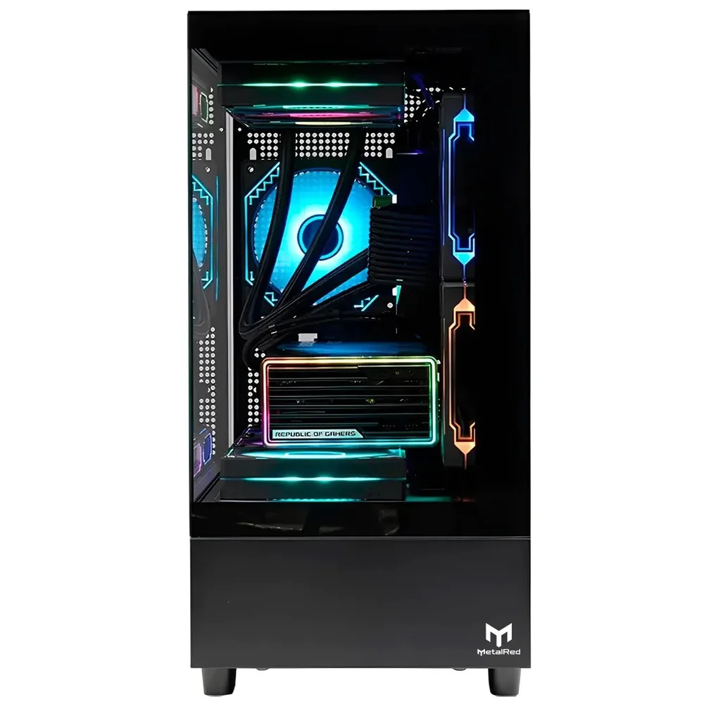 Imagem 4 de 5 do produto Gabinete Micro Atx Gamer Stellar Pro Metalred M9 Sem Fans - Preto