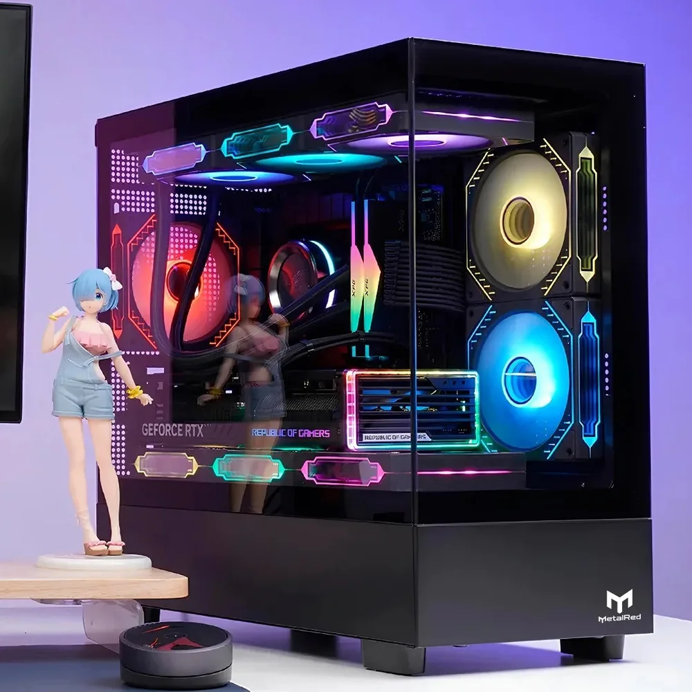 Imagem 5 de 5 do produto Gabinete Micro Atx Gamer Stellar Pro Metalred M9 Sem Fans - Preto