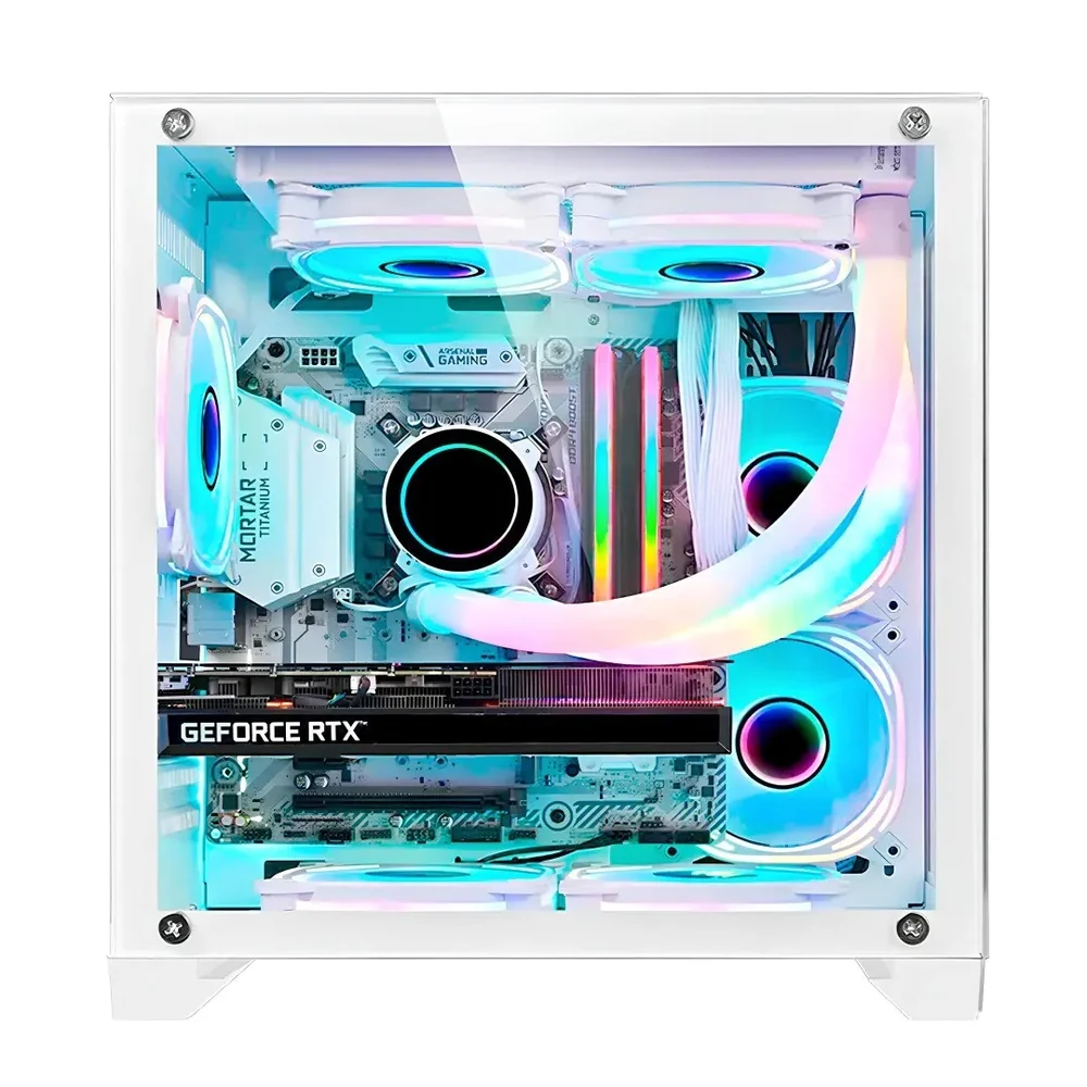 Imagem 5 de 5 do produto Gabinete Gamer Aquário Orion Metalred M7 Sem Fans - Branco