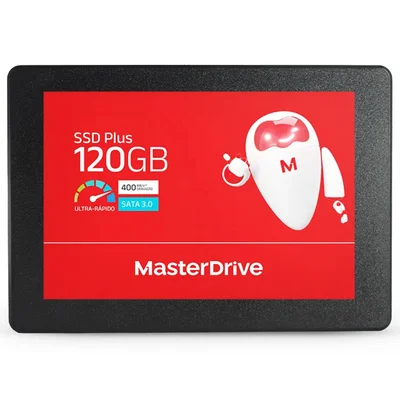 SSD Master Drive 120GB, Sata Iii 6gb/s, Leitura Até 540mb/s E Gravação Até 500mb/s - M600