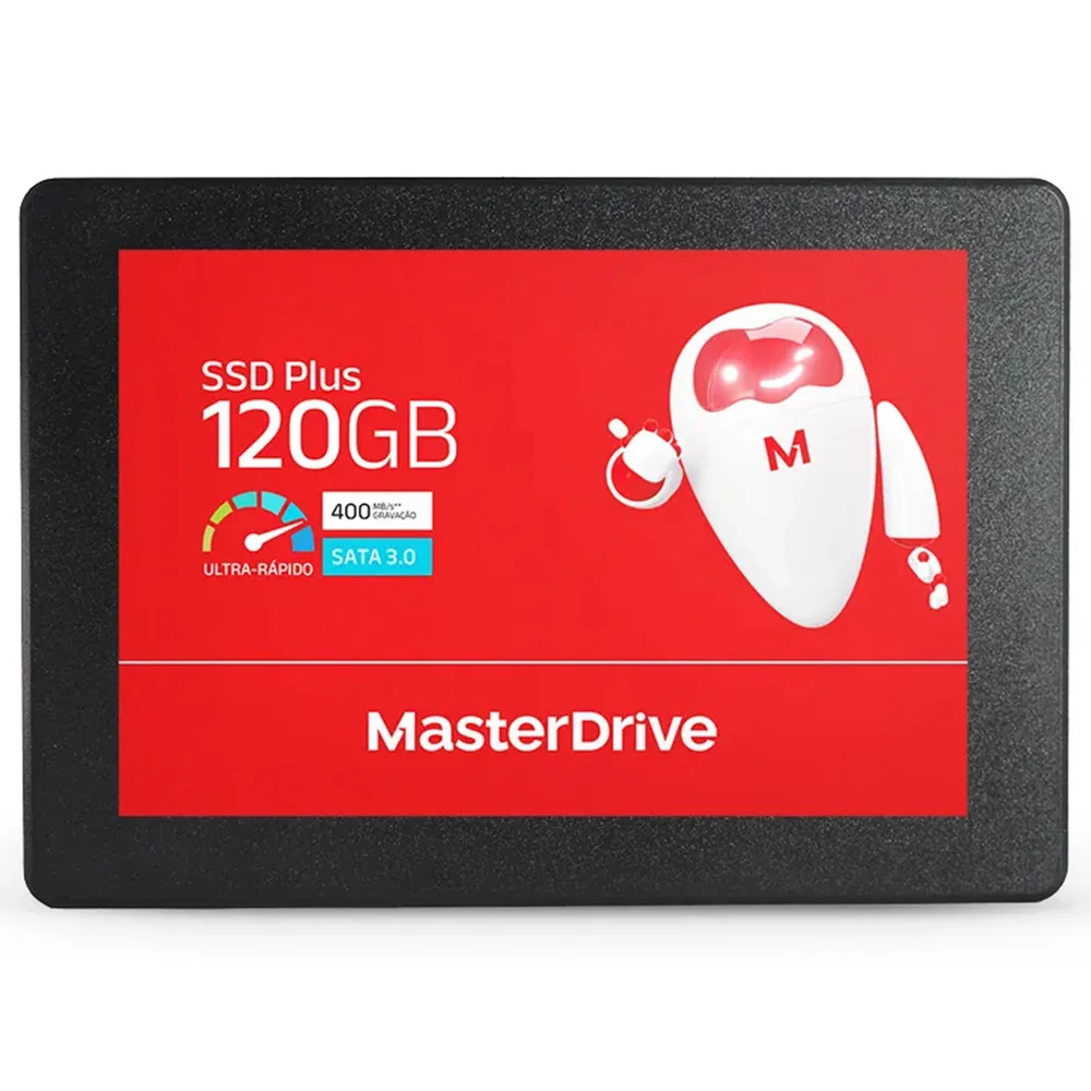 SSD Master Drive 120GB, Sata Iii 6gb/s, Leitura Até 540mb/s E Gravação Até 500mb/s - M600