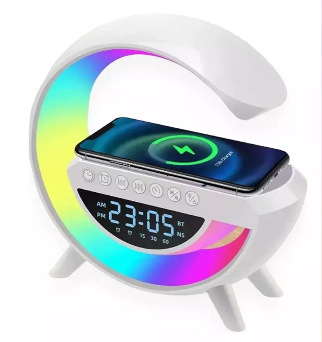 Luminaria G-speaker Multifuncional Smart Station LED Caixa De Som Relógio