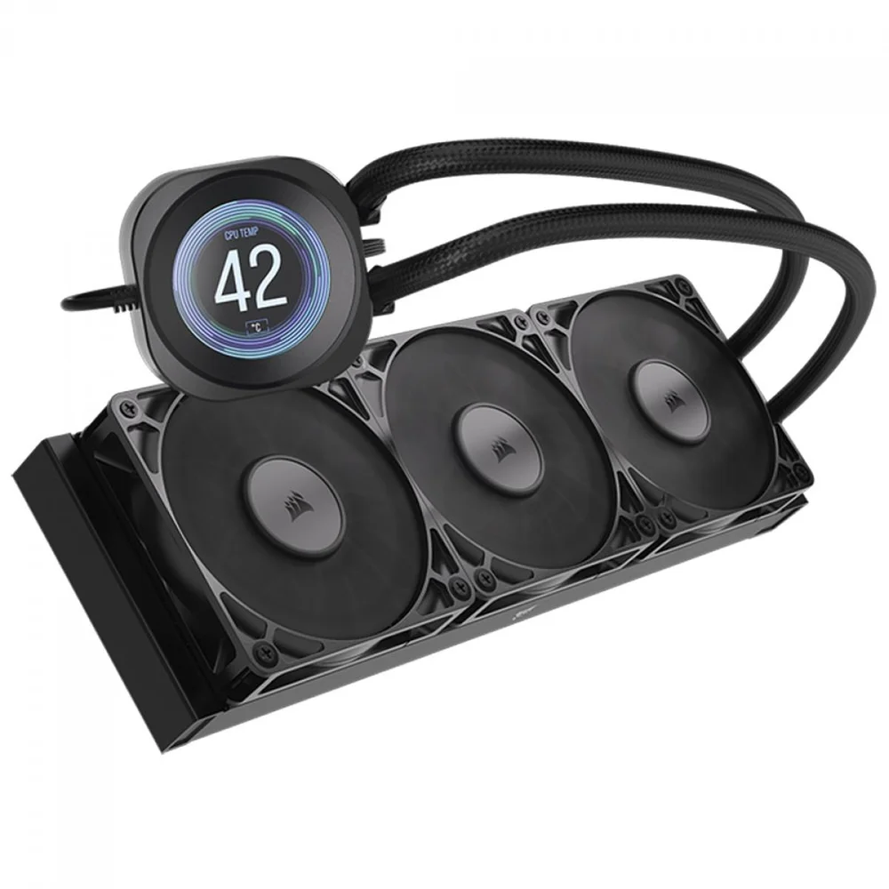 Imagem 2 de 5 do produto Water Cooler Corsair Nautilus Rs, 360mm, Display Lcd, Pwm, Intel-amd, Preto, Cw-9061033-ww