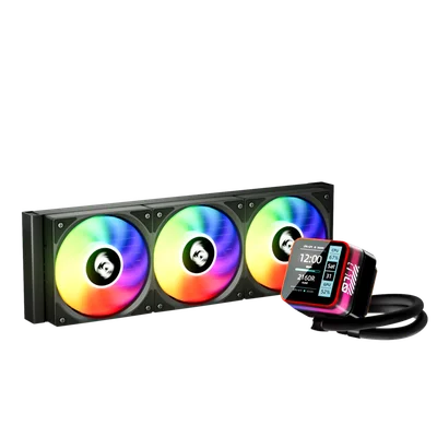 Water Cooler Redragon Ccw-3015r Preto 360mm ARGB Intel/amd Com Display Lcd 2.73”