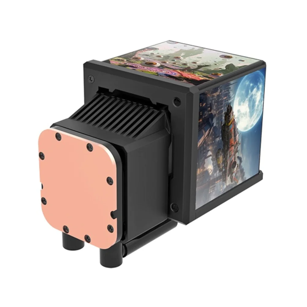 Imagem 3 de 5 do produto Water Cooler Thermaltake Minicube 360 Ultra, ARGB Sync, Preto, 360mm, Tela Quad-lcd, 3,95"