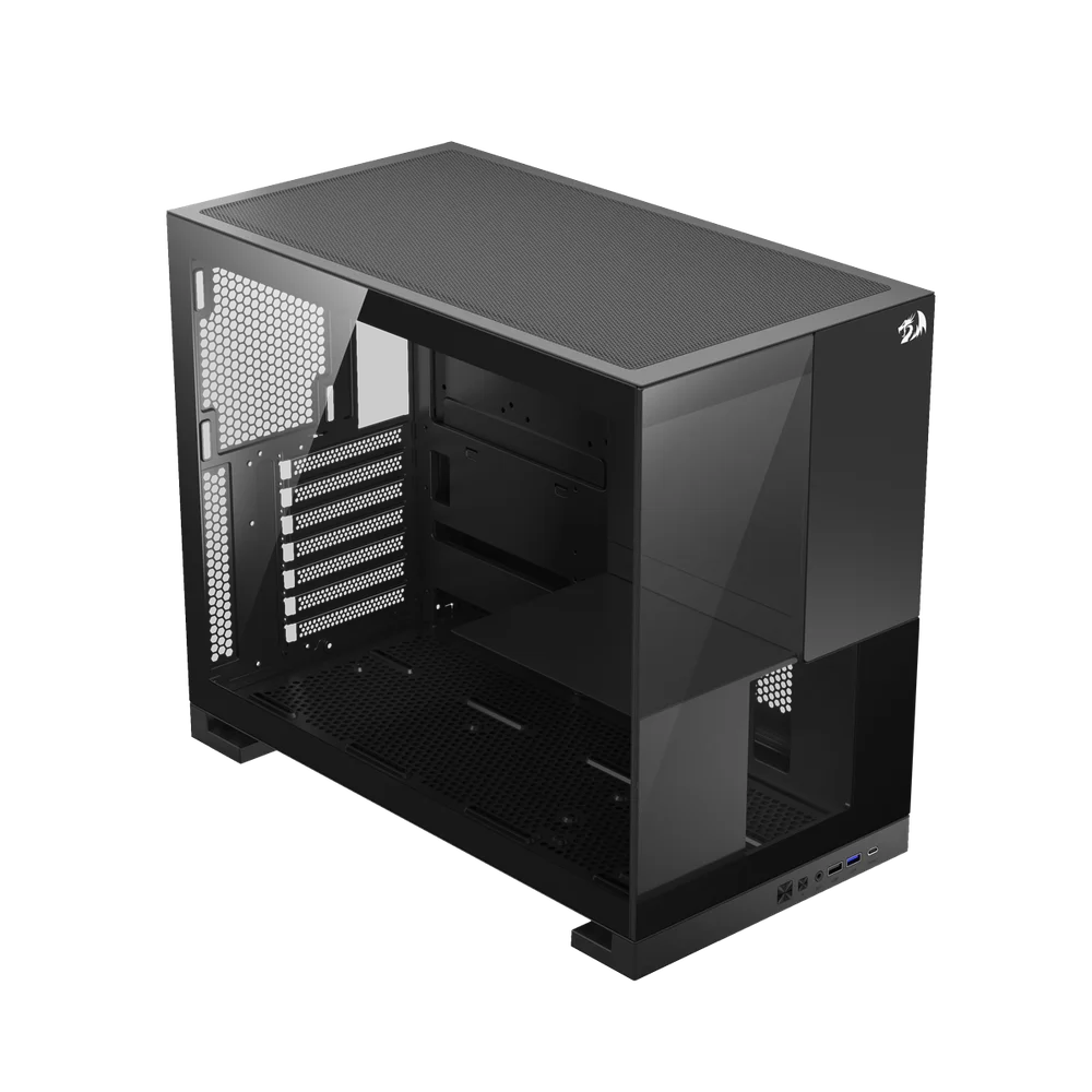 Imagem 2 de 5 do produto Gabinete Gamer Redragon Eternal Preto Sem Fans Ca-612b