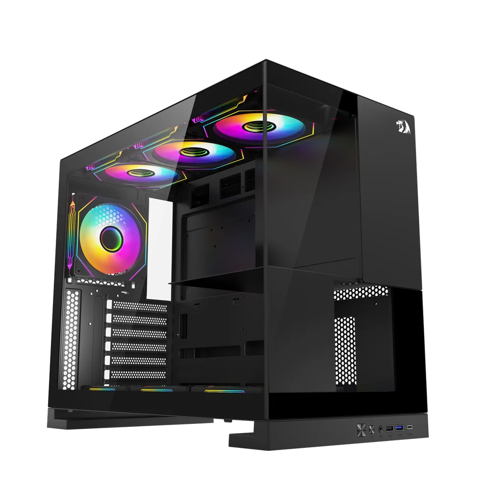 Imagem 5 de 5 do produto Gabinete Gamer Redragon Eternal Preto Sem Fans Ca-612b