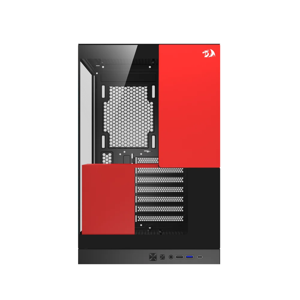 Imagem 5 de 5 do produto Gabinete Gamer Redragon Eternal Preto E Vermelho Sem Fans Ca-612br
