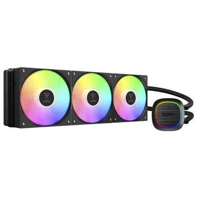Water Cooler Gamdias Aura Gl 360 V2, 360mm, ARGB, Intel/amd, Black
