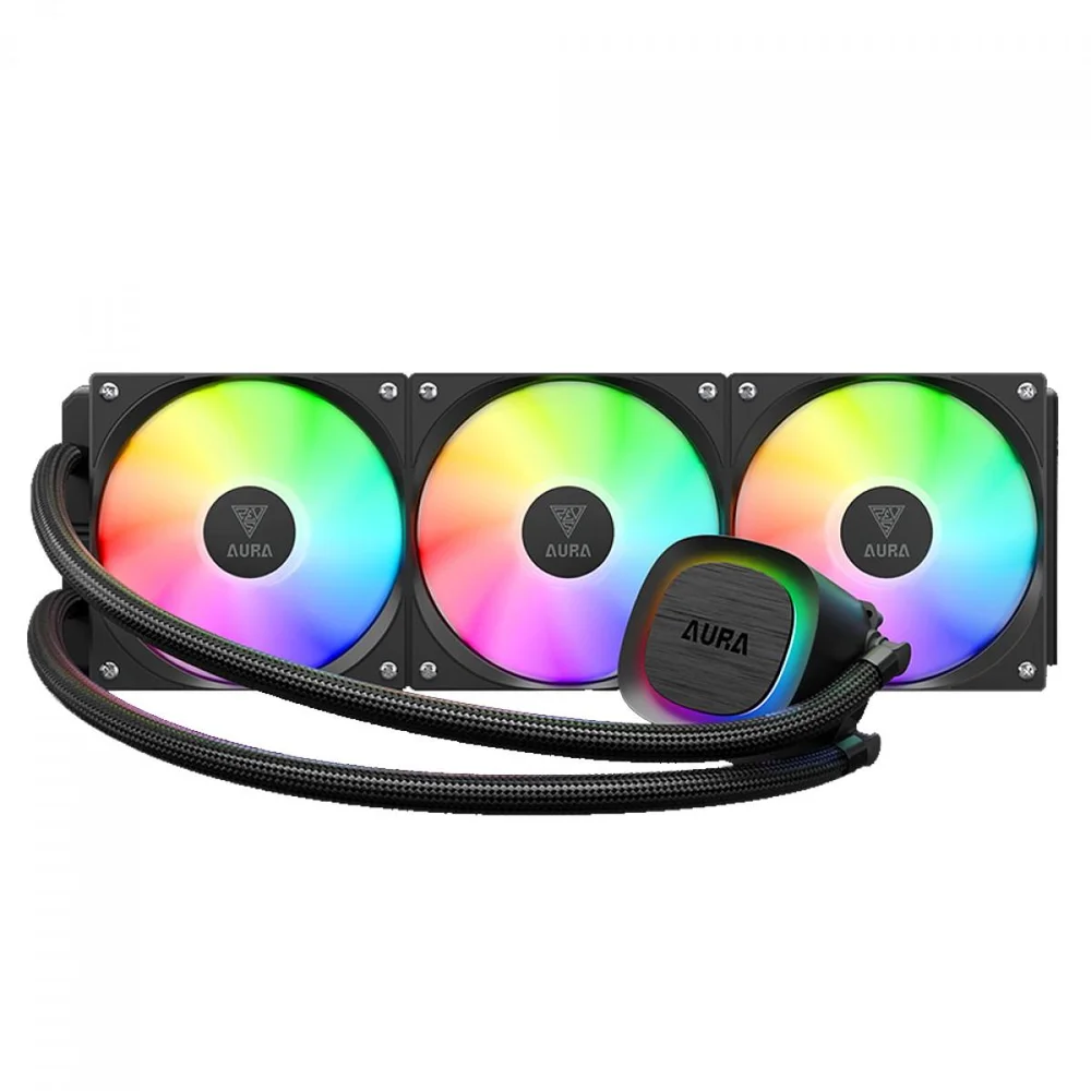 Imagem 4 de 5 do produto Water Cooler Gamdias Aura Gl 360 V2, 360mm, ARGB, Intel/amd, Black