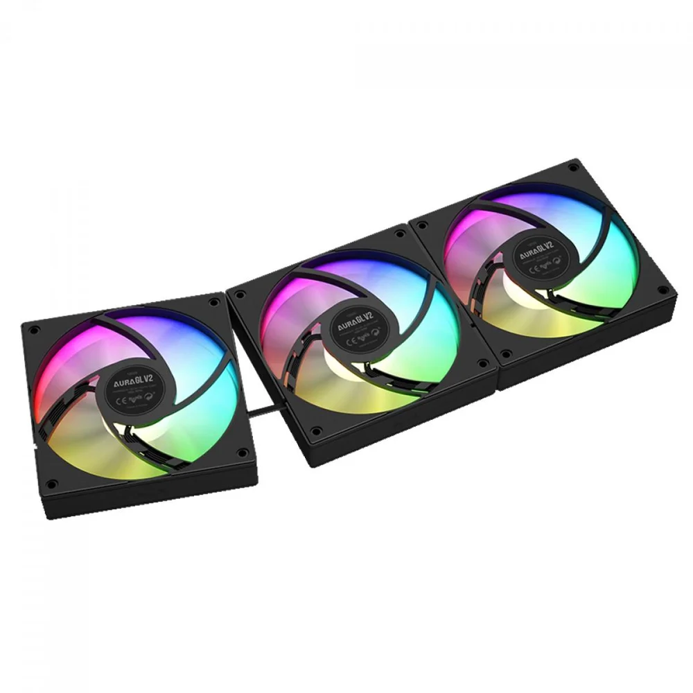 Imagem 5 de 5 do produto Water Cooler Gamdias Aura Gl 360 V2, 360mm, ARGB, Intel/amd, Black