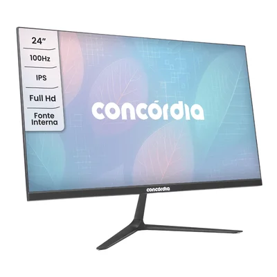Monitor Concórdia Empresarial 24” H238l 100hz Ips LED Full Hd HDMI Dp Vesa SRGB 100%