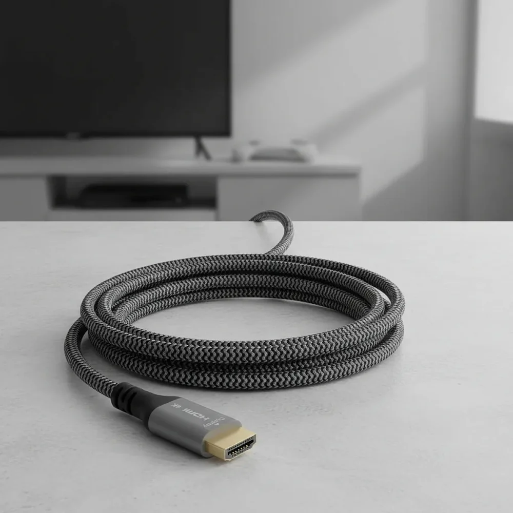 Imagem 2 de 5 do produto Cabo Displayport 1.4 X HDMI 4k 60hz Wincabos Ouro 3 Metros