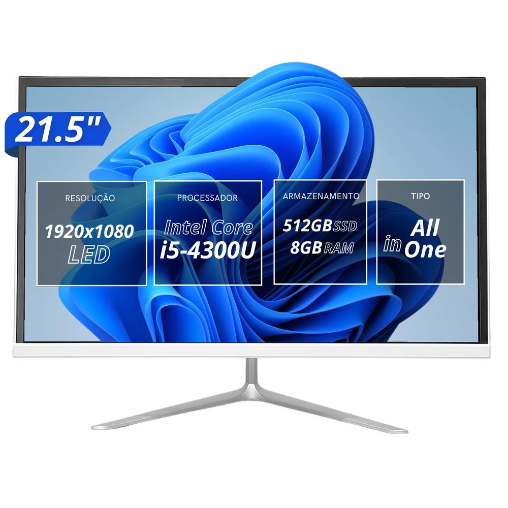 Computador AllInOne Maximus I5 215 Branco Grasep