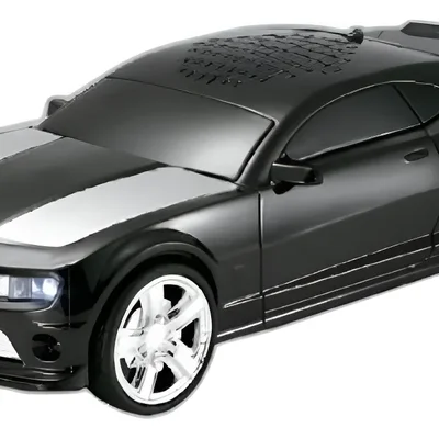 Caixa De Som Bluetooth Modelo De Camaro Portátil Multimídia 5w Rádio Fm Preto
