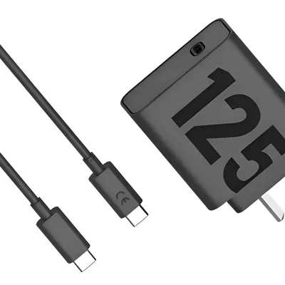 Carregador Android Turbo 125w Compatível Xiaomi Moto Samsu Preto